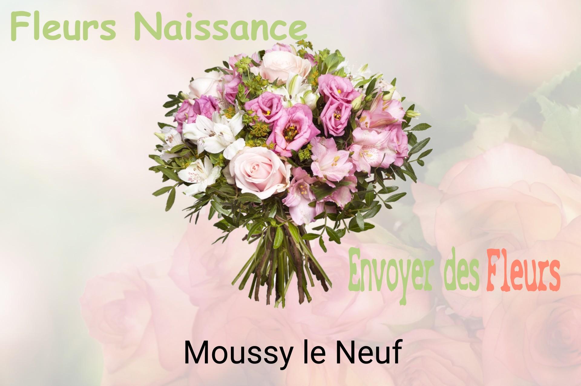 Bouquet de fleurs de naissance livré à Moussy-le-Neuf